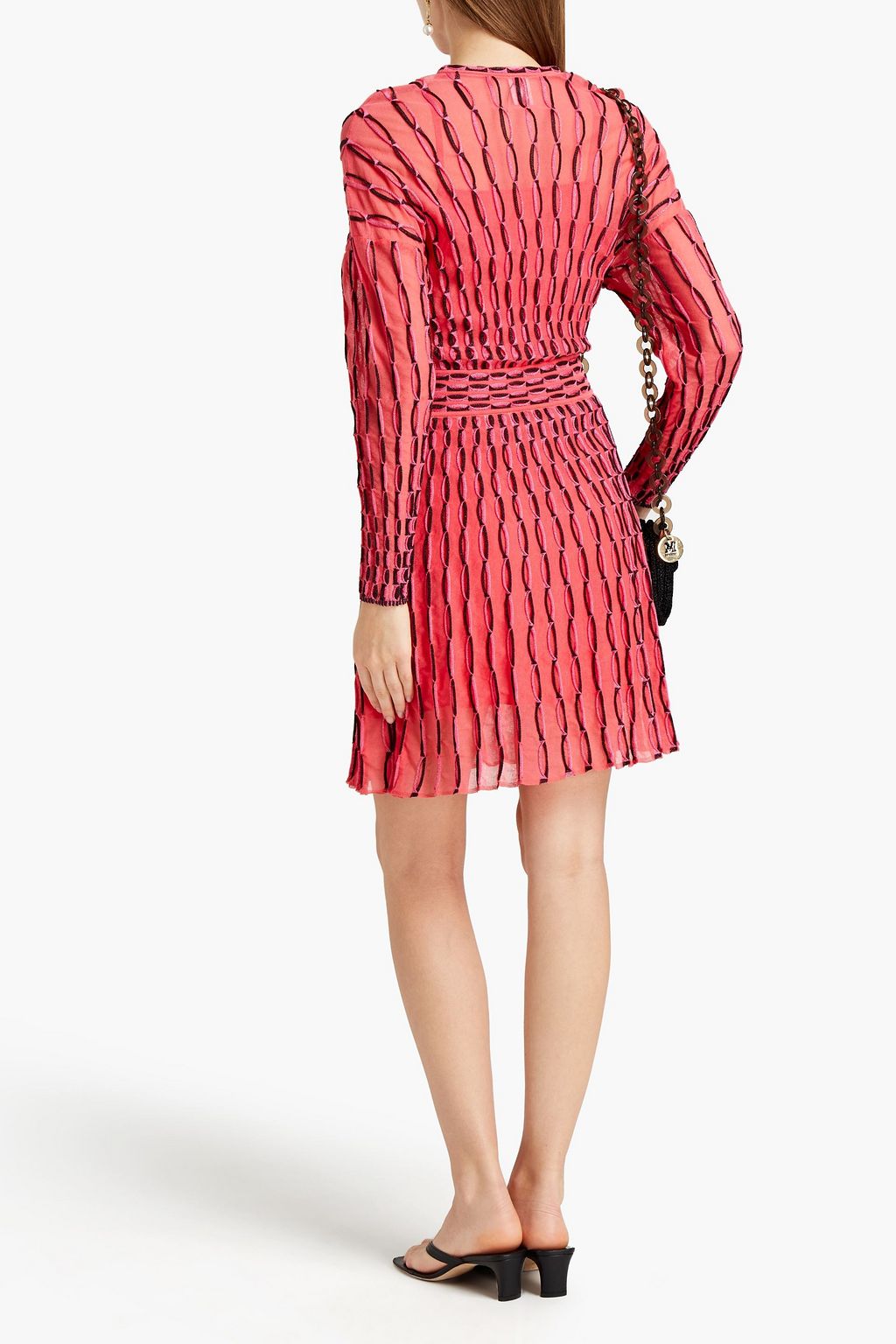 M MISSONI Metallic crochet-knit dress
