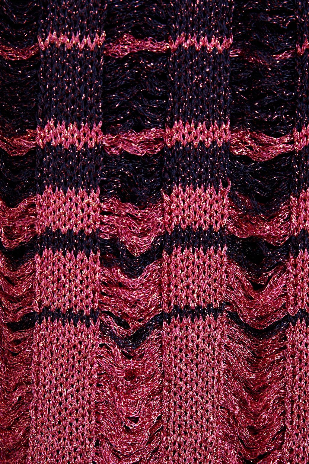 M MISSONI Metallic crochet-knit dress