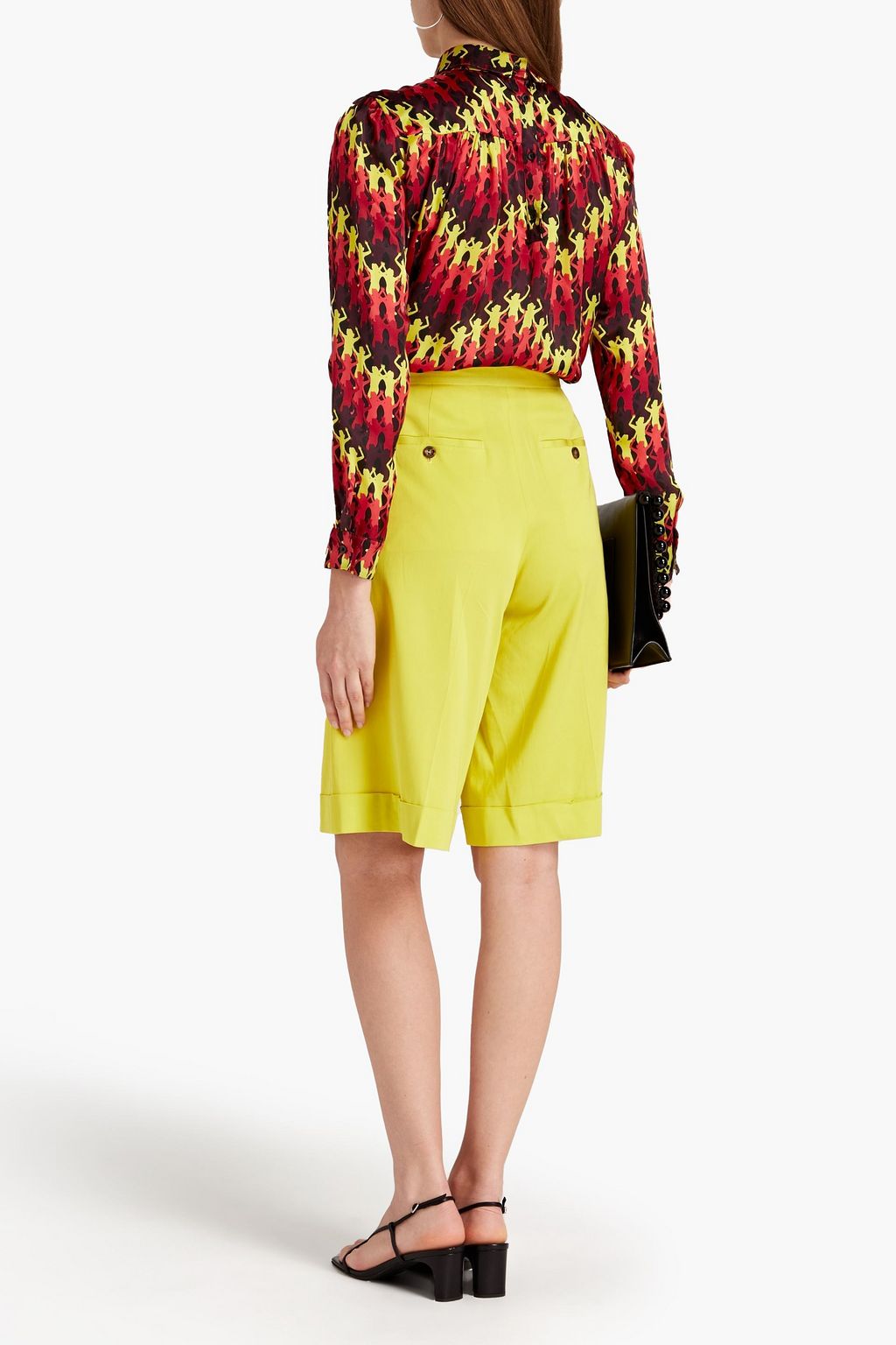 M MISSONI Gathered printed satin shirt