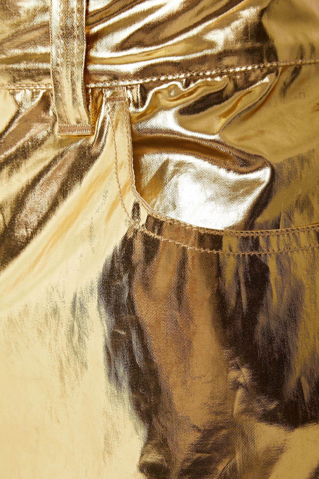 M MISSONI Coated metallic cotton-twill tapered pants