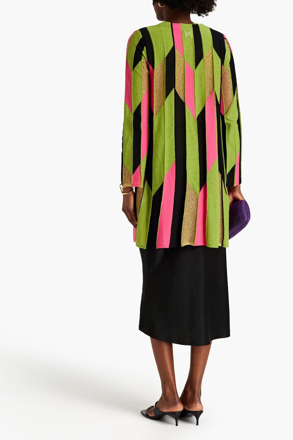 M MISSONI Metallic intarsia-knit cardigan