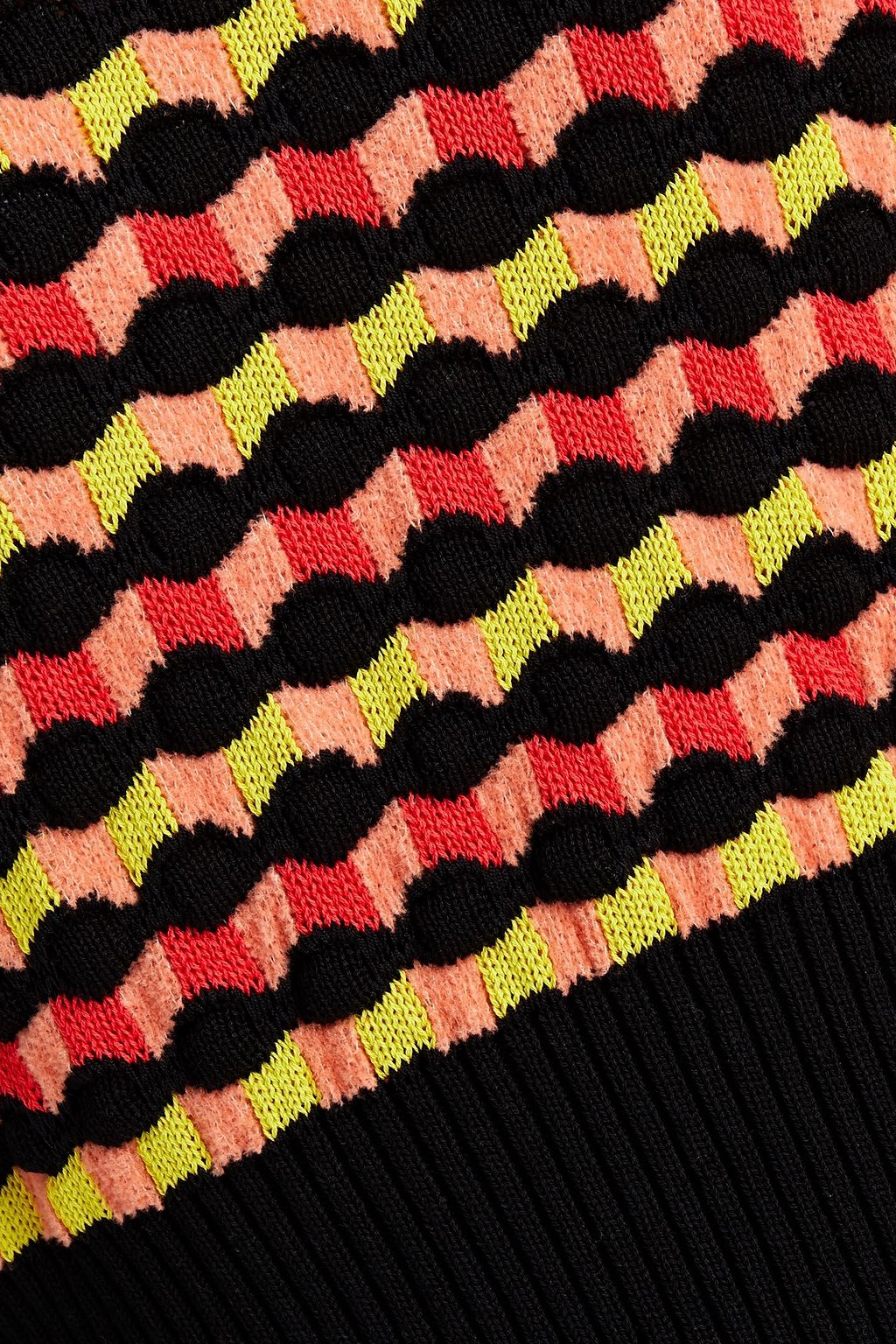 M MISSONI Crochet-knit cotton-blend sweater