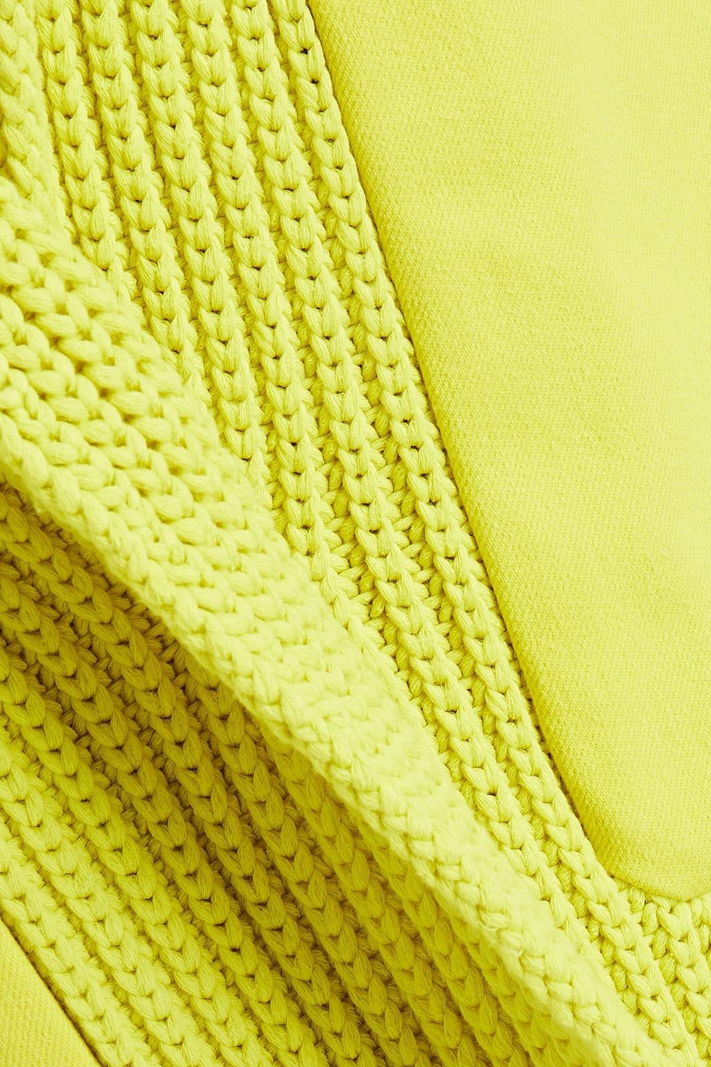 M MISSONI Knit-paneled cotton-twill coat