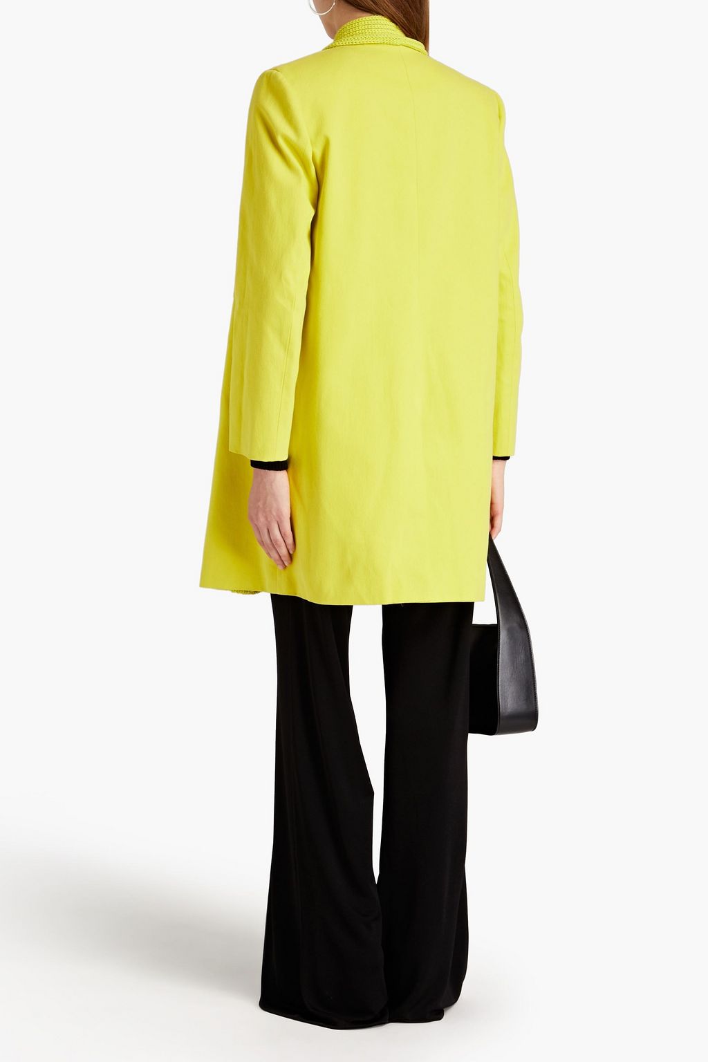 M MISSONI Knit-paneled cotton-twill coat