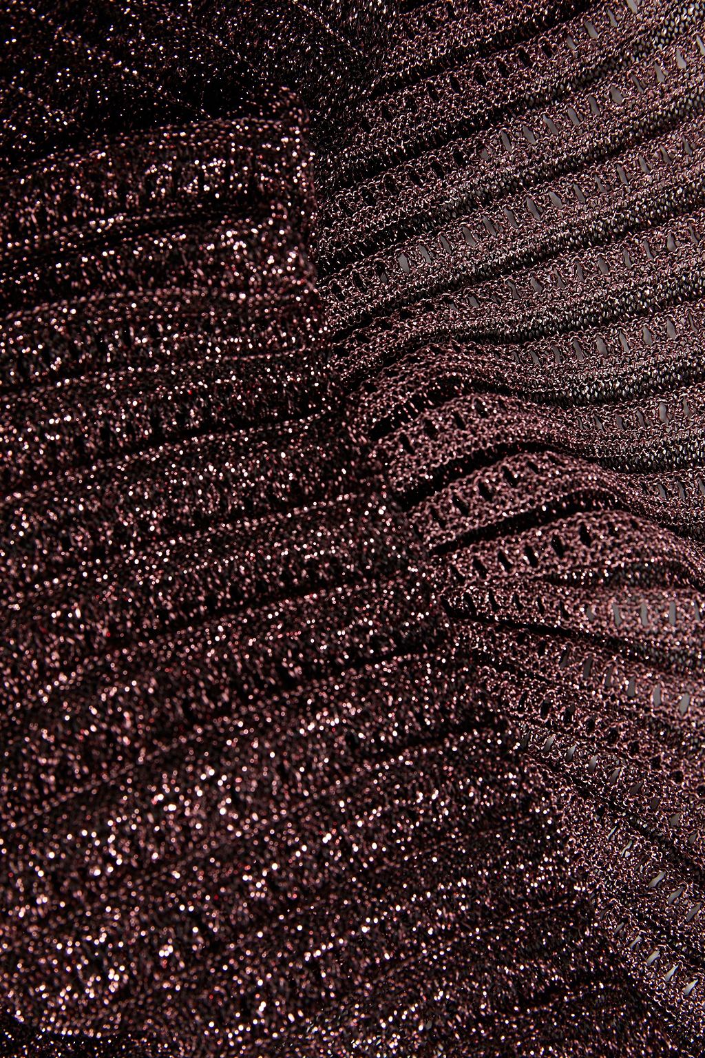 M MISSONI Metallic crochet-knit scarf