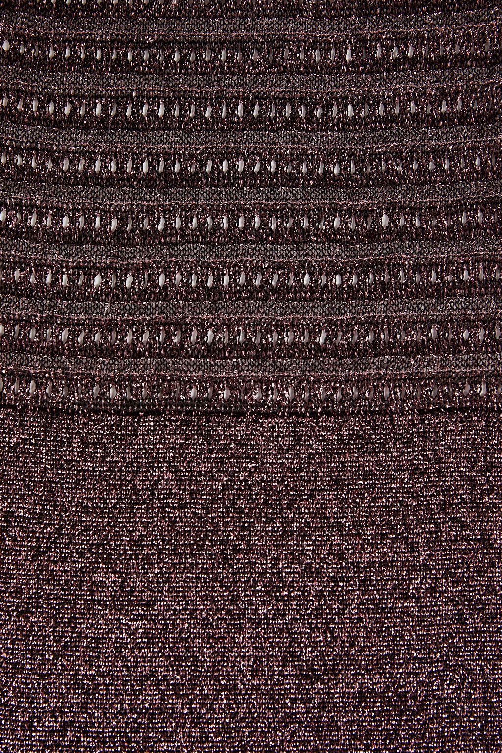 M MISSONI Metallic crochet-knit scarf