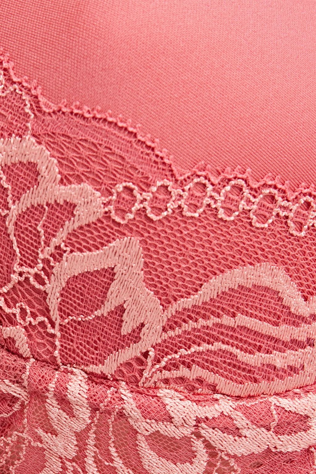 SIMONE PÉRÈLE Embroidered tulle-trimmed jersey underwired bra