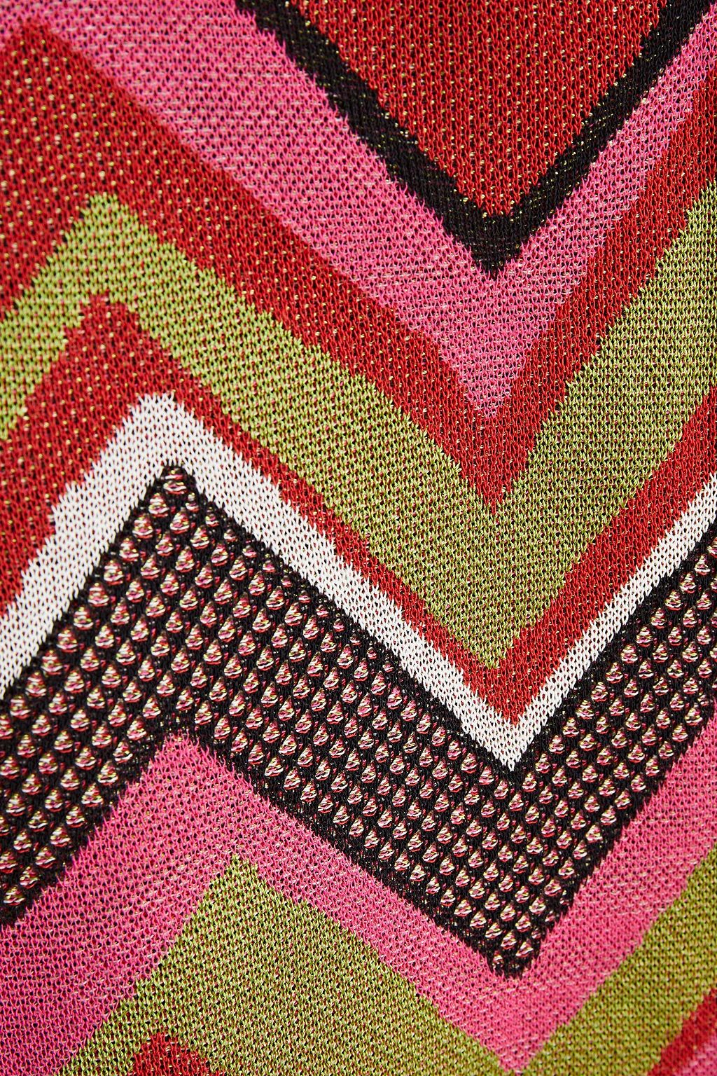 M MISSONI Intarsia cotton-blend mini skirt