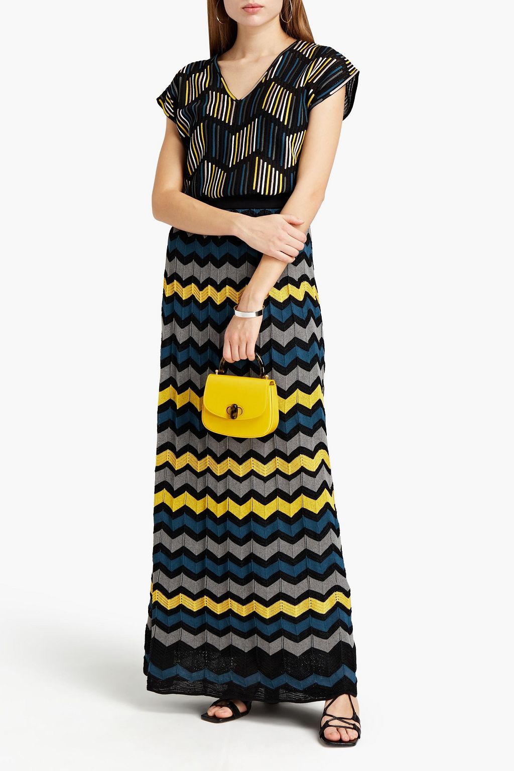 M MISSONI Crochet-knit maxi skirt