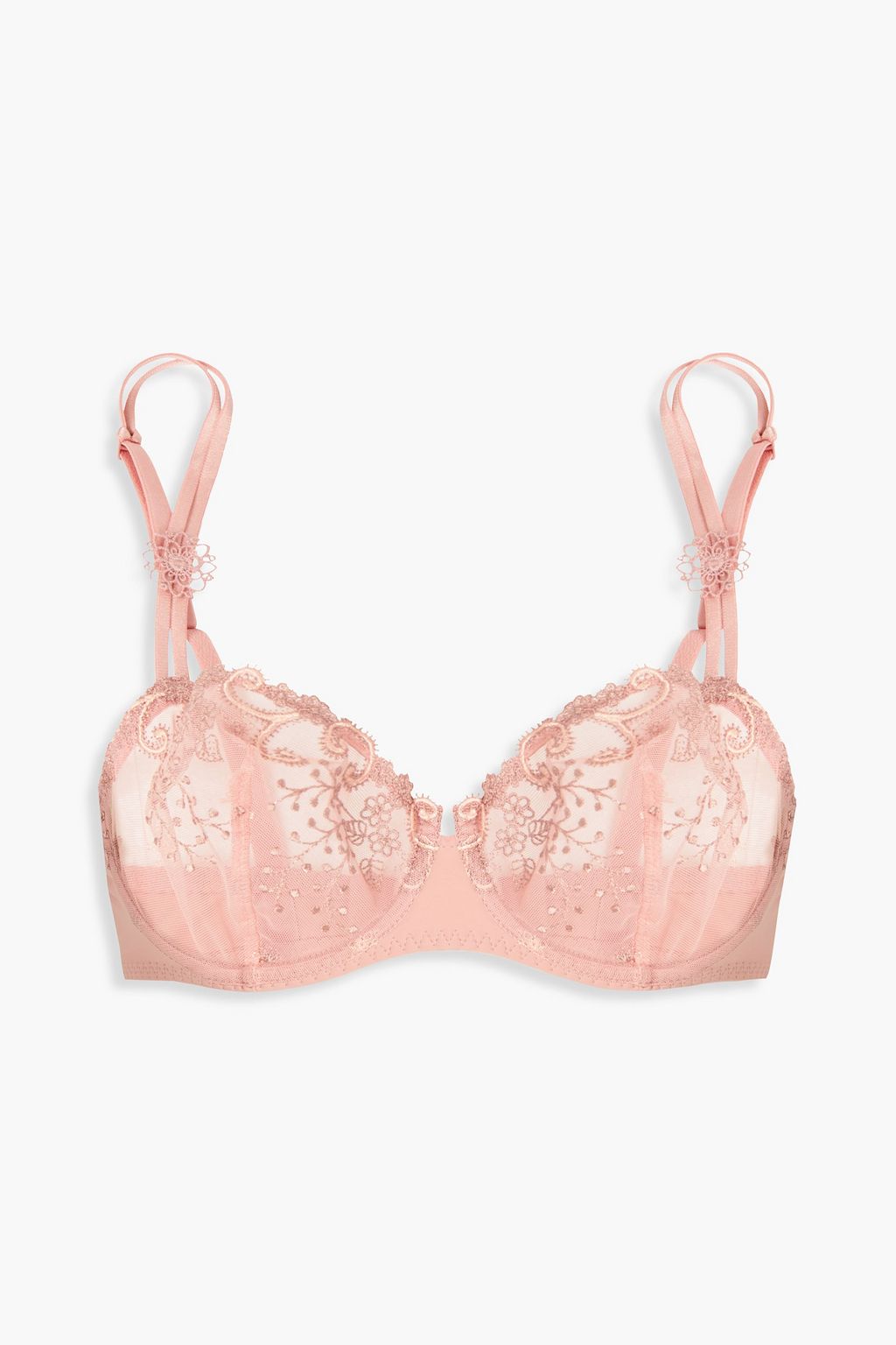 SKIMS Naked stretch-mesh underwired plunge bra