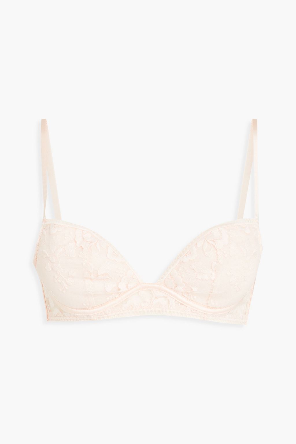 SIMONE PÉRÈLE Embroidered stretch-tulle push-up bra