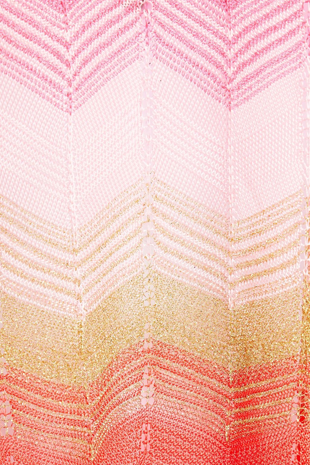 M MISSONI Metallic crochet-knit mini dress