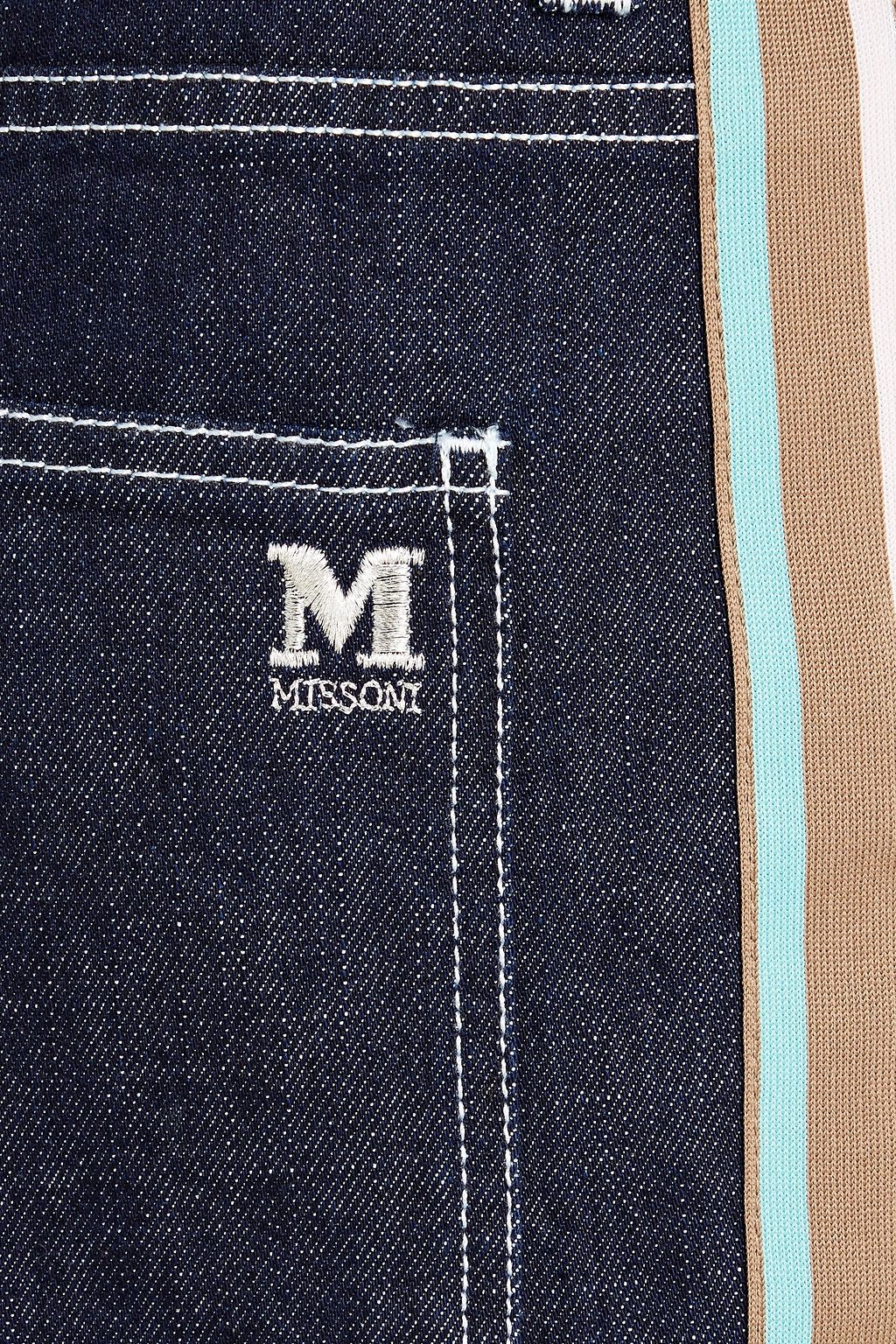 M MISSONI High-rise tapered jeans