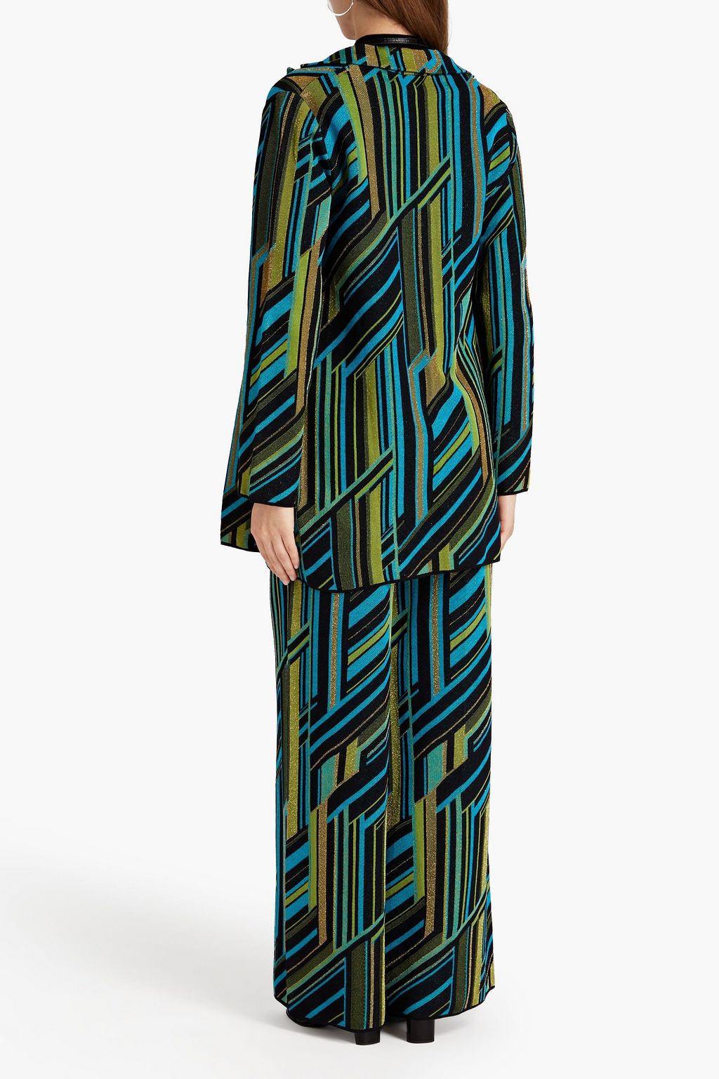 M MISSONI Metallic intarsia-knit blazer
