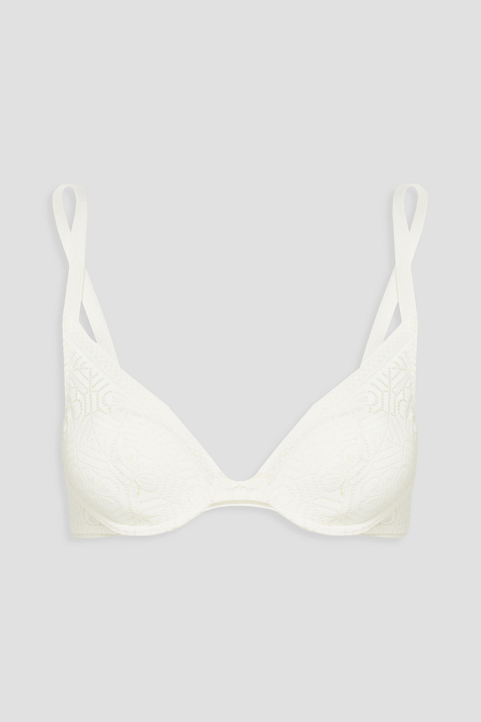 Simone Perele Asta Lace Push-up Bra In White