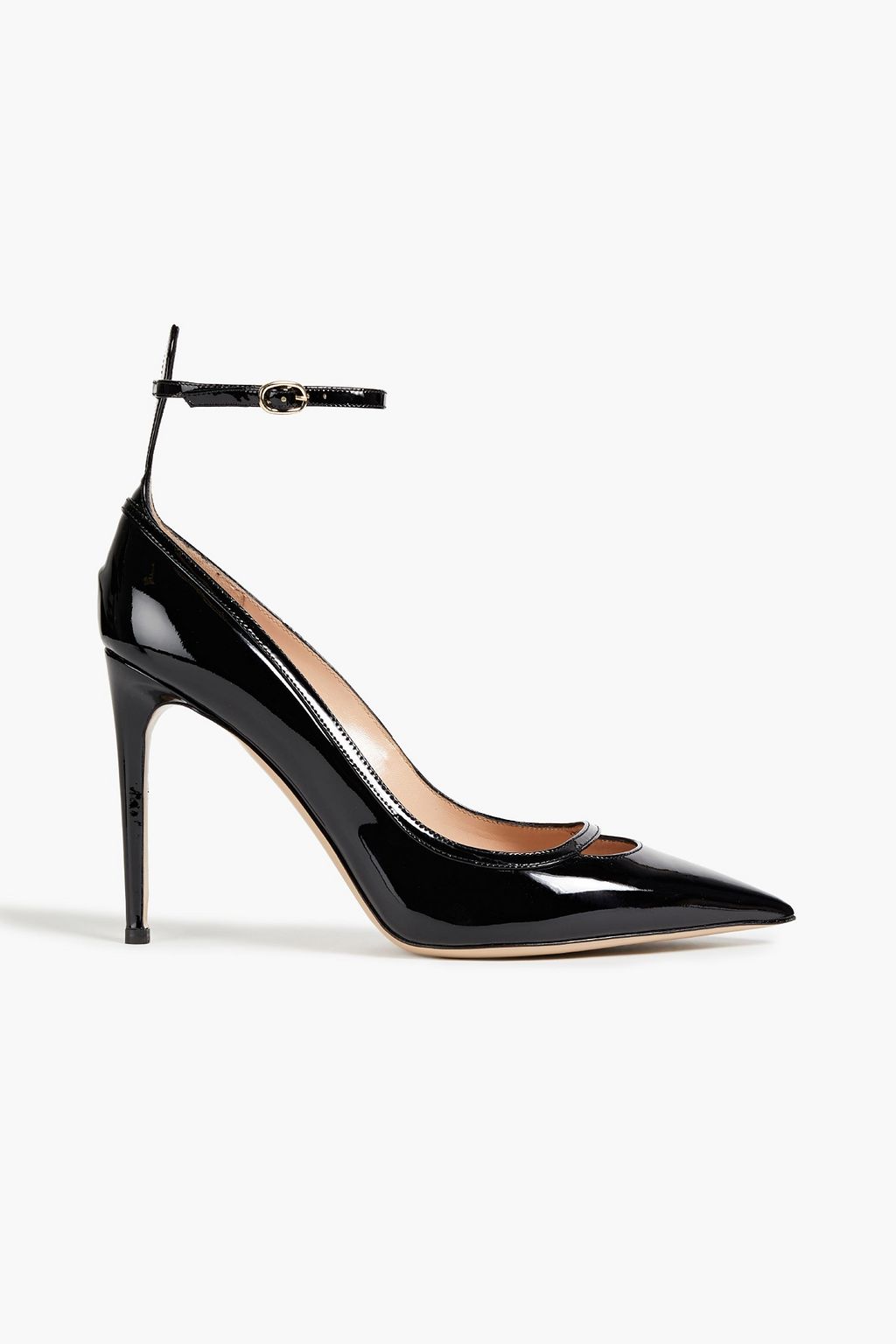 VALENTINO GARAVANI Cutout patent-leather Mary Jane pumps | THE OUTNET