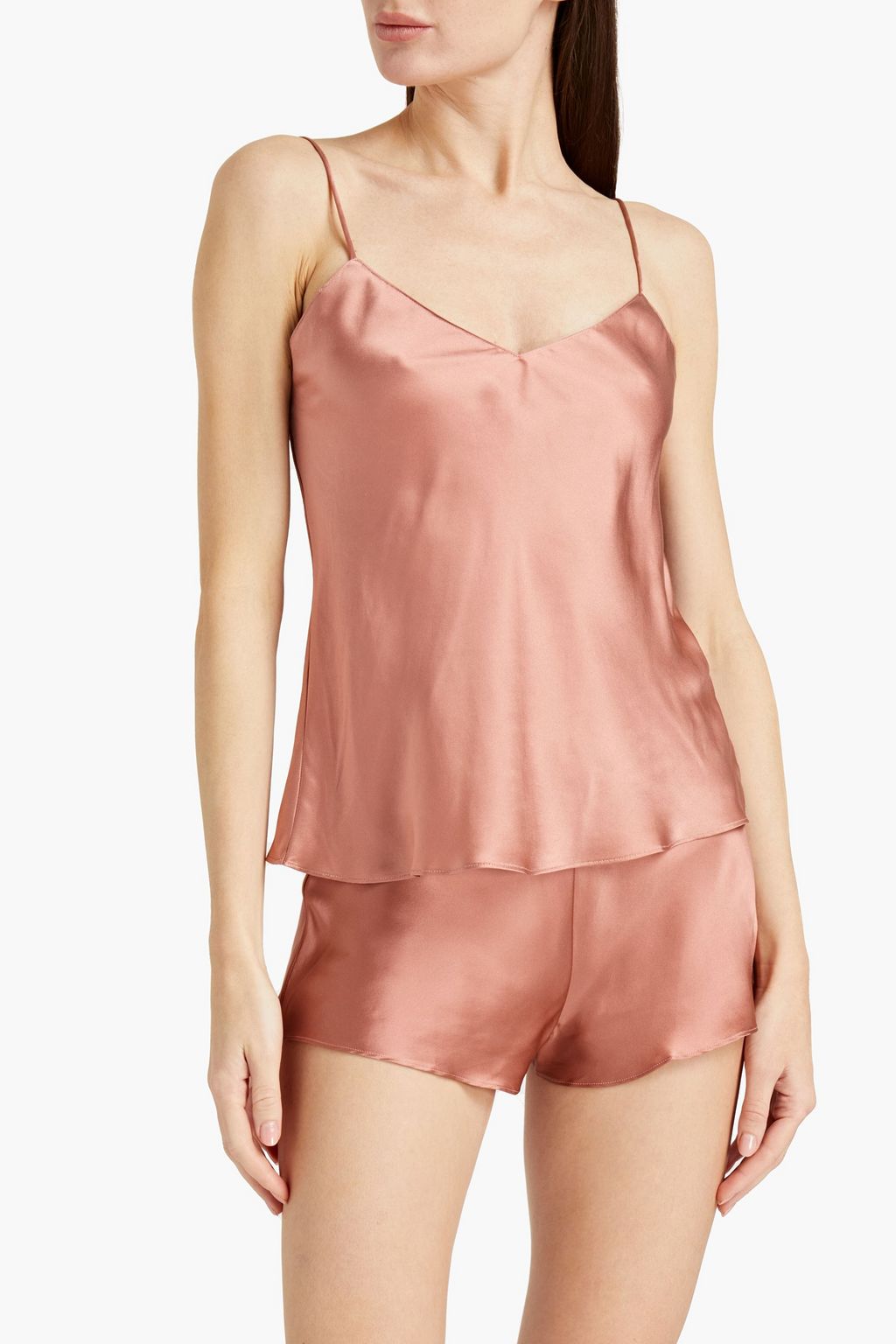 SIMONE PÉRÈLE Silk-satin camisole