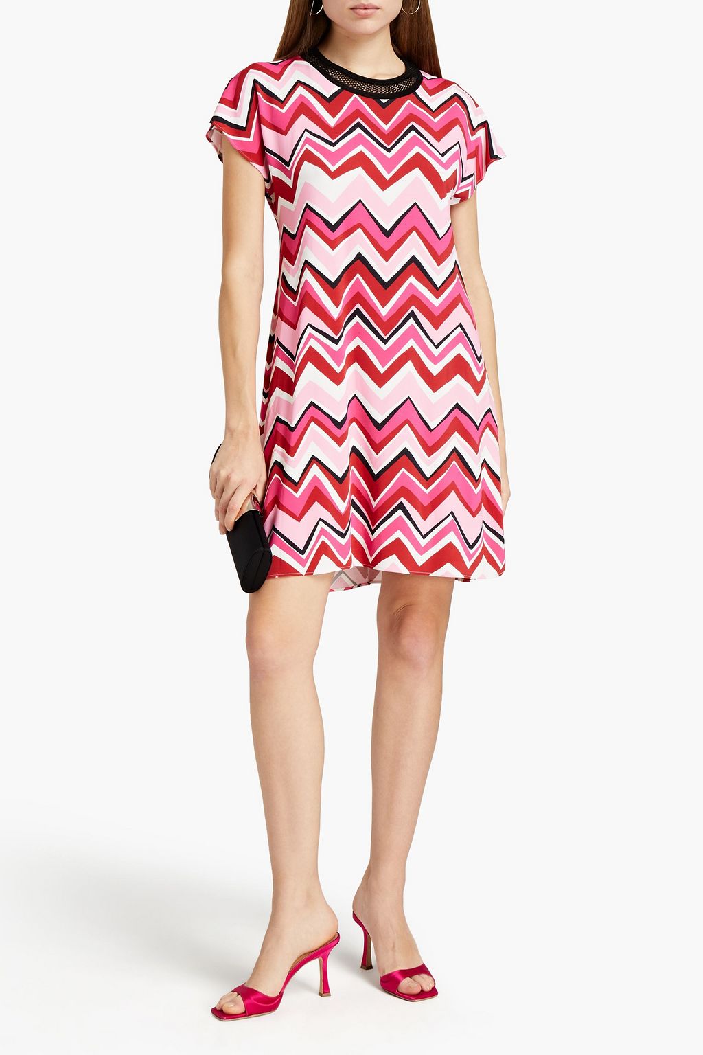 M MISSONI Printed stretch-jersey mini dress