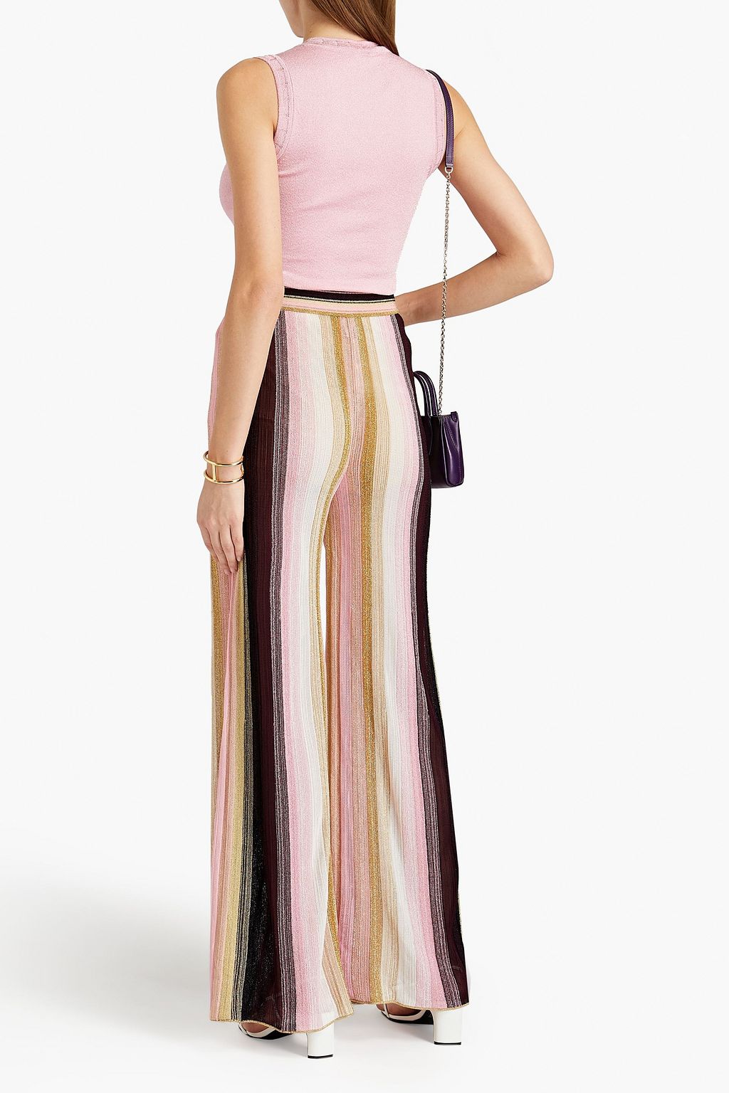 M MISSONI Metallic stretch-knit top