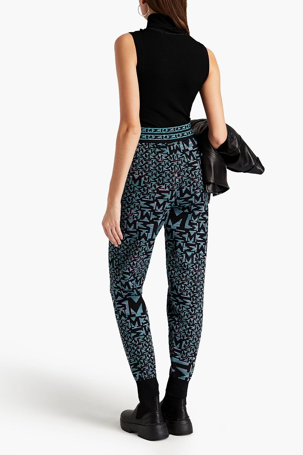 M MISSONI Jacquard-knit track pants