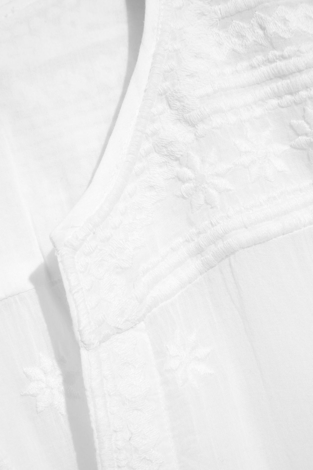 ISABEL MARANT Embroidered cotton-voile top
