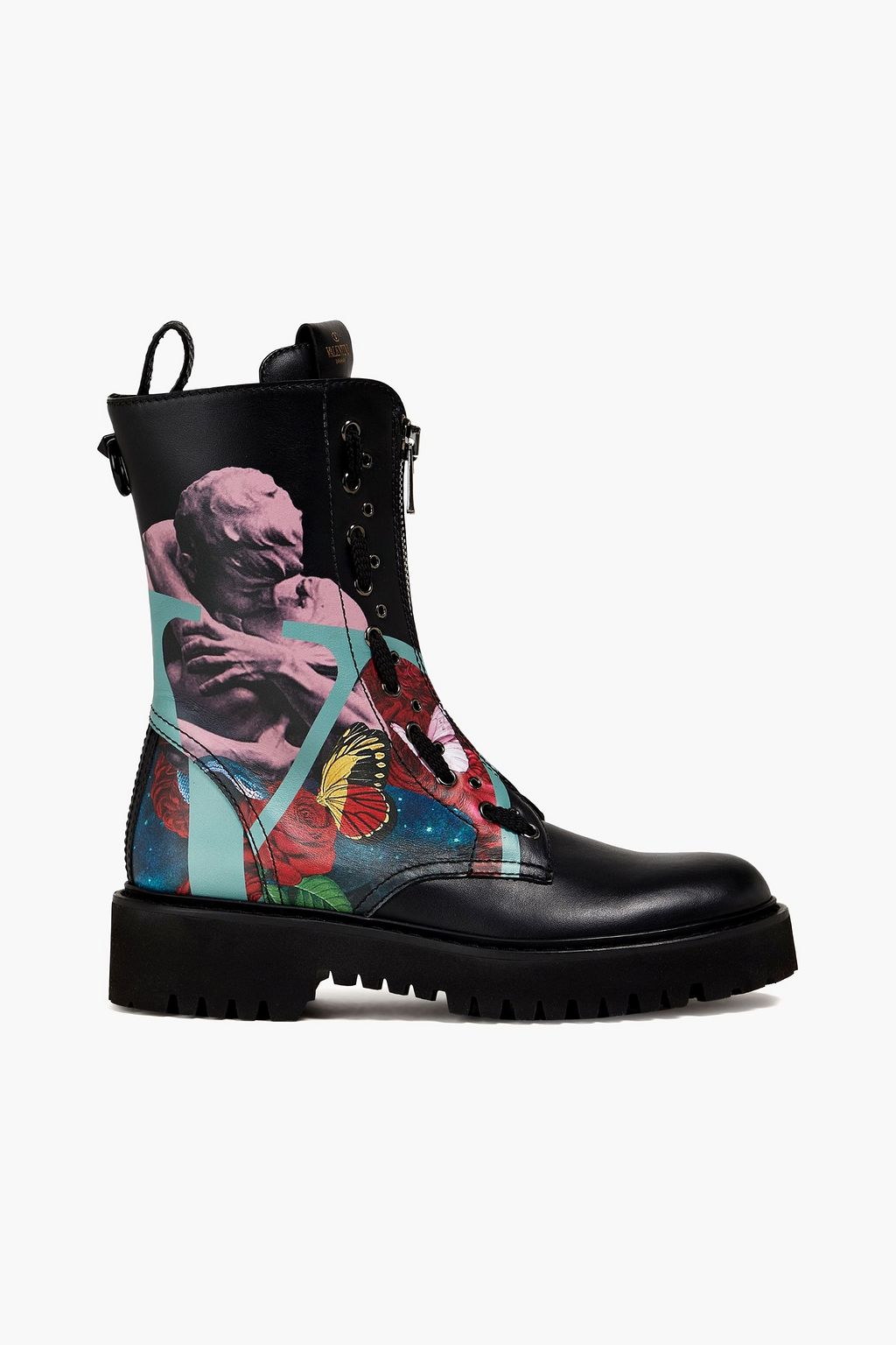 Printed combat boots sale