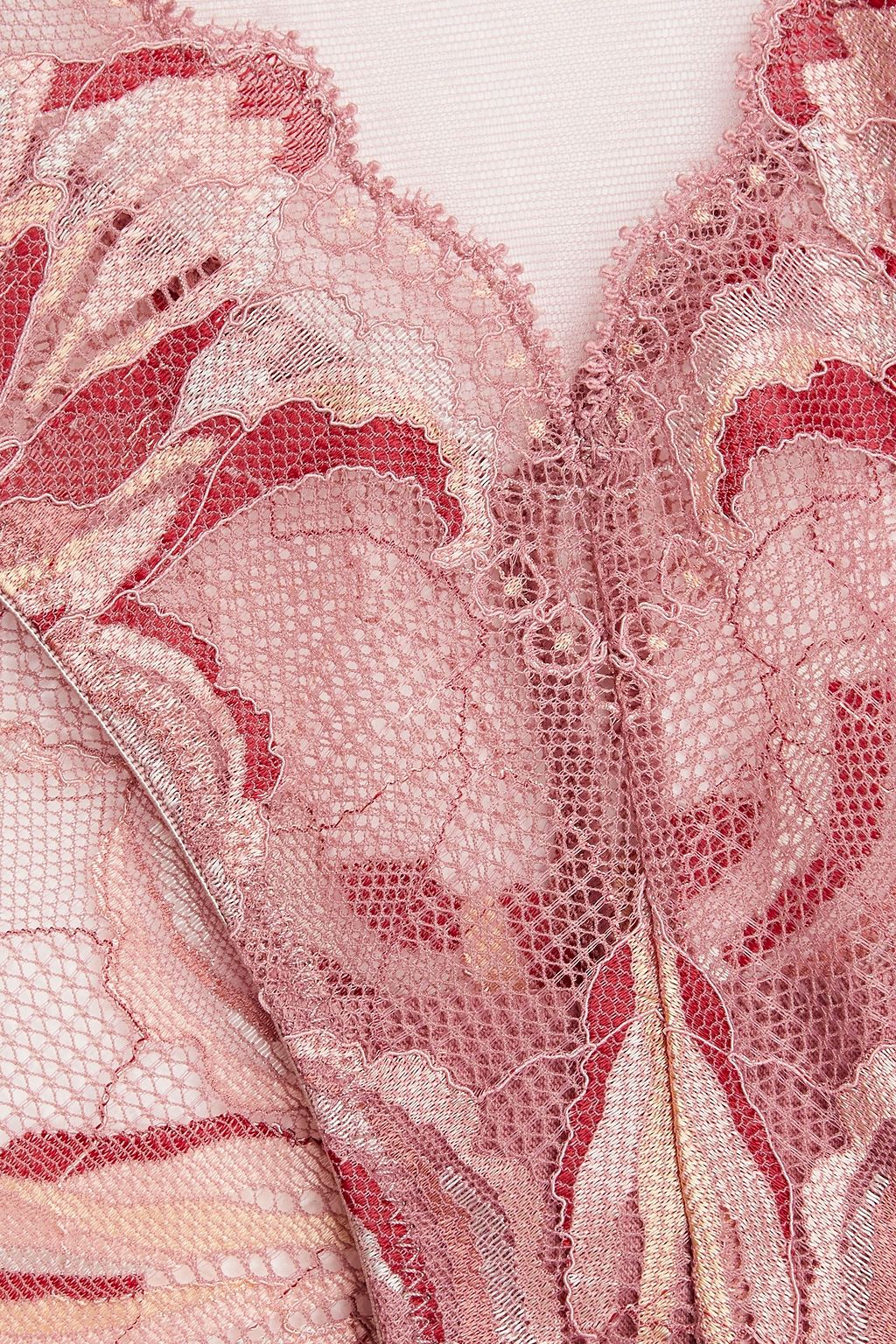 CALVIN KLEIN Tulle-paneled stretch-lace low-rise briefs