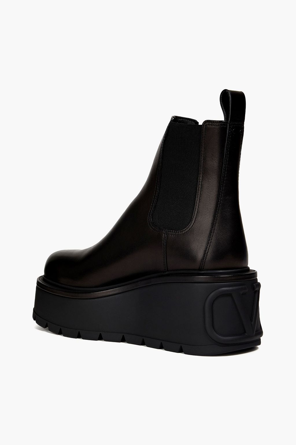 VALENTINO GARAVANI Uniqueform leather platform Chelsea boots