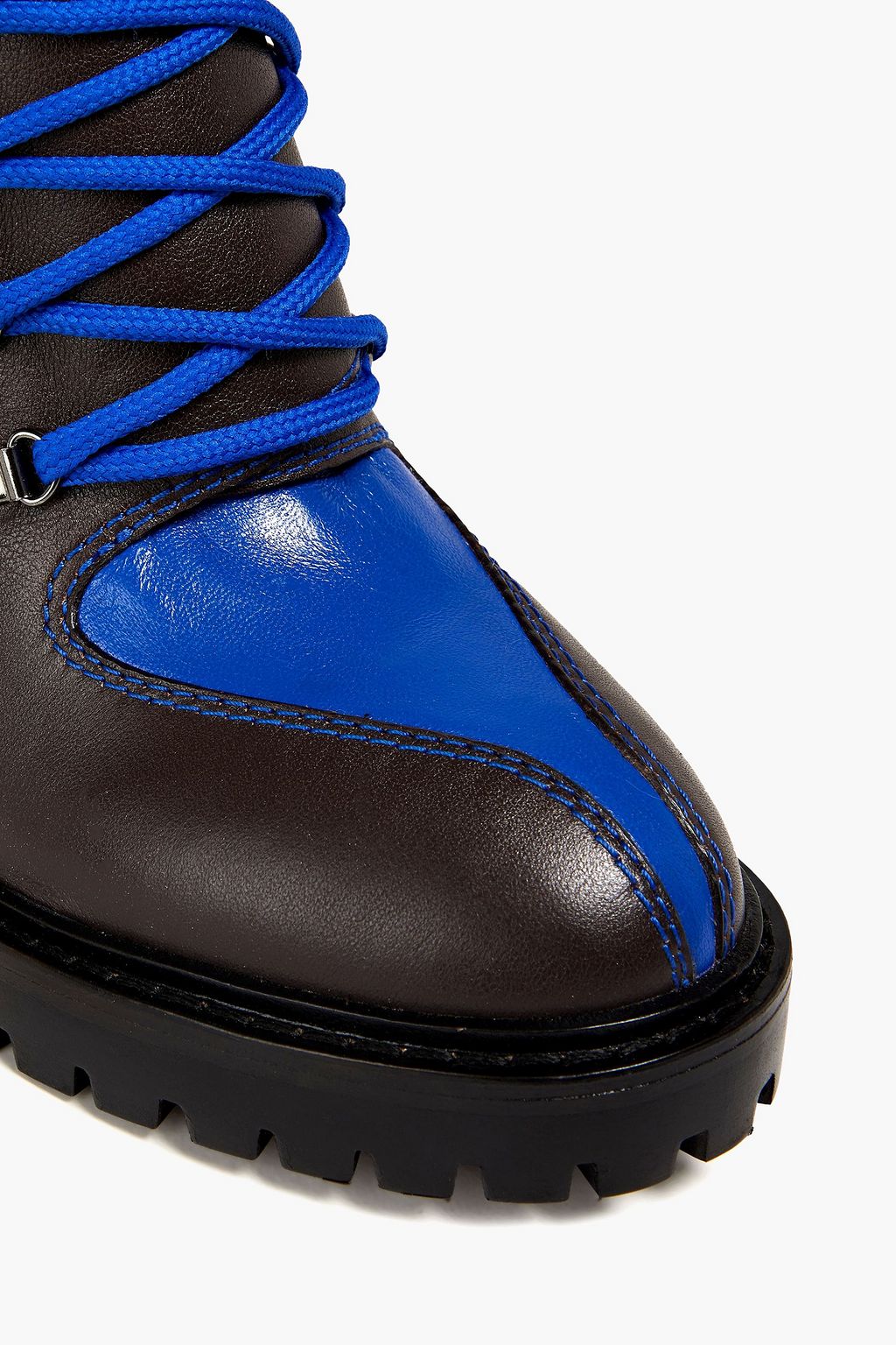 VALENTINO GARAVANI Two-tone leather ankle boots