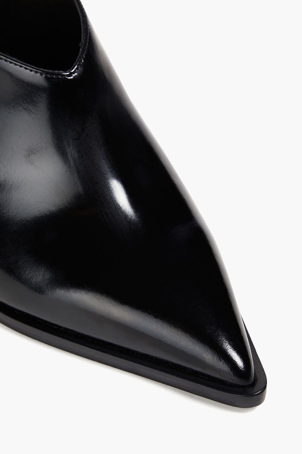 VALENTINO GARAVANI Rockstud brushed-leather mules