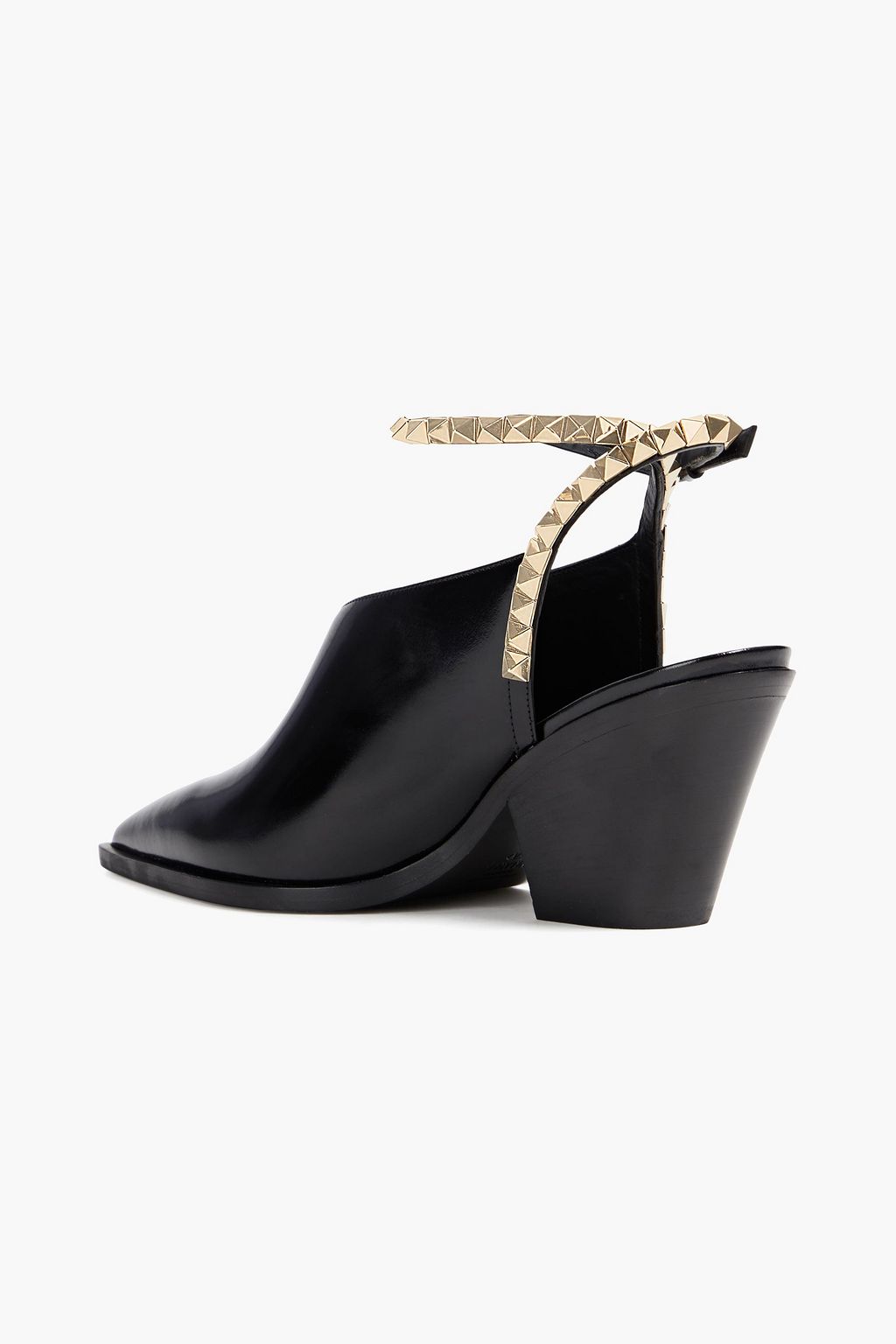 VALENTINO GARAVANI Rockstud brushed-leather mules