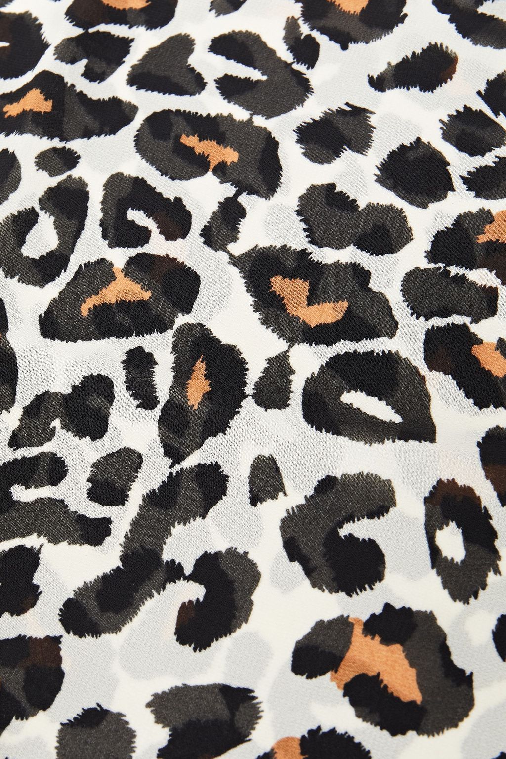 RACHEL ZOE Leopard-print georgette scarf