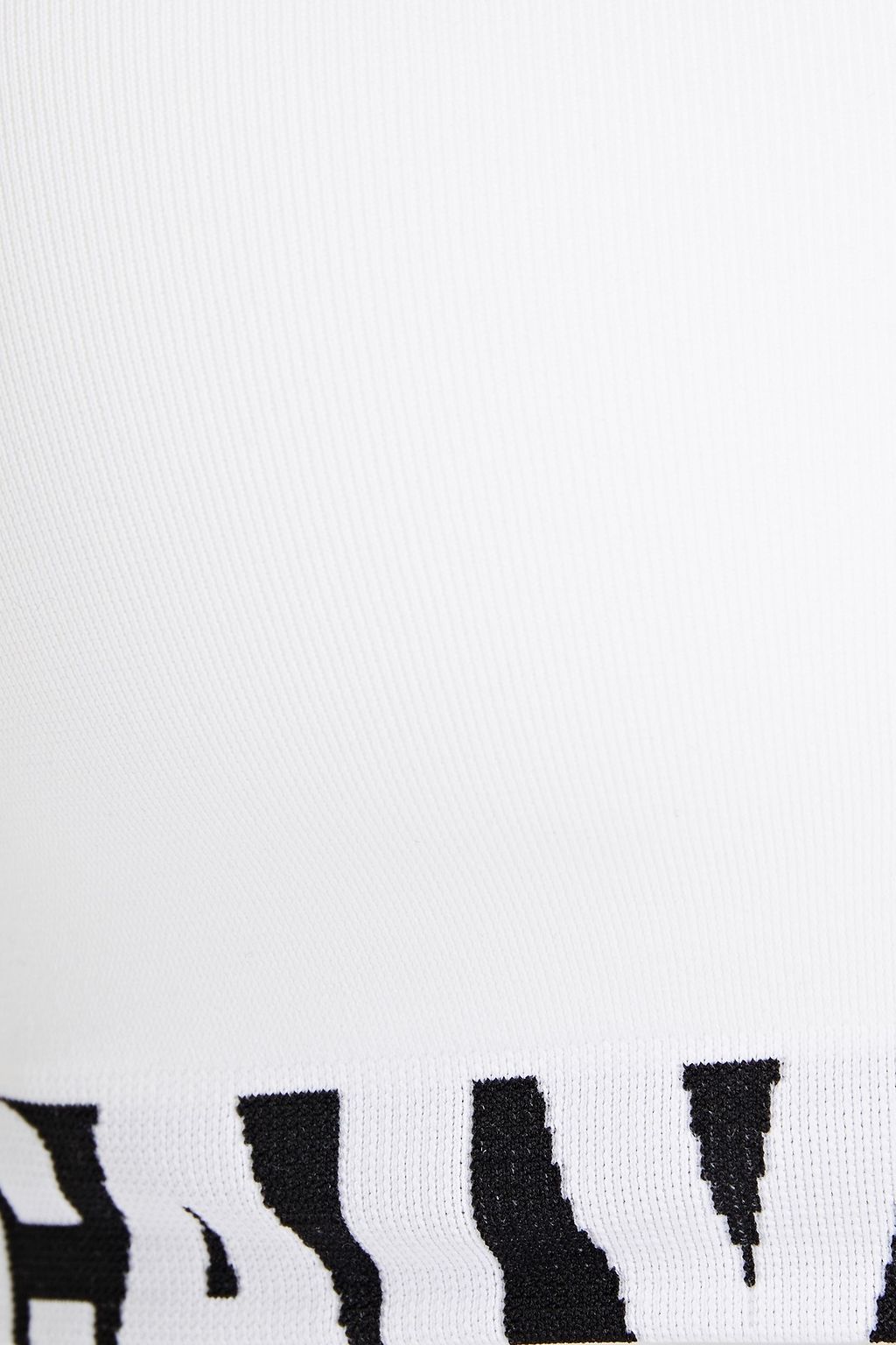 CALVIN KLEIN Jacquard-trimmed jersey underwired bra