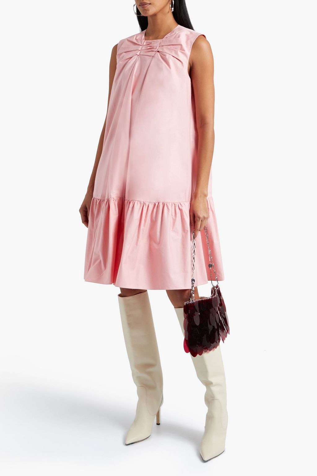 ROKSANDA Nyima gathered cotton-poplin dress