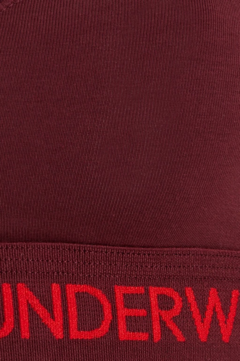 CALVIN KLEIN Convertible cotton-blend jersey sports bra