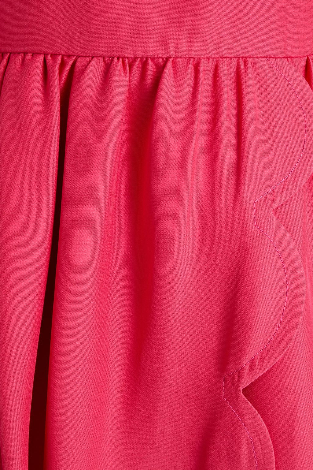 VALENTINO GARAVANI Wrap-effect silk and wool blend crepe mini dress