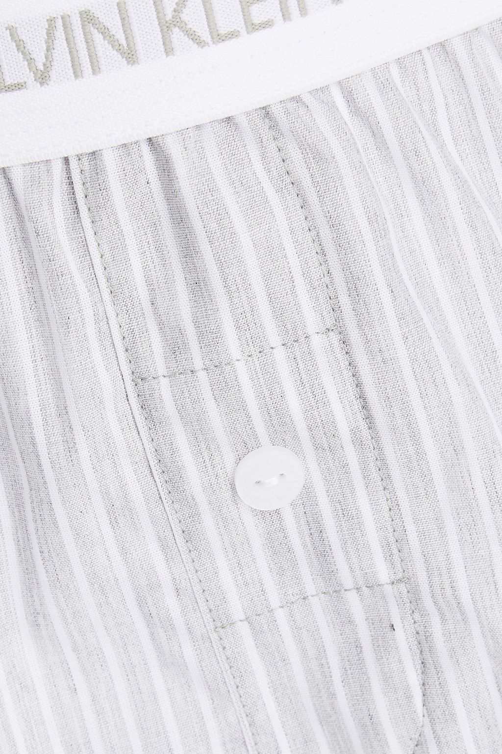 CK ONE Striped cotton pajama shorts