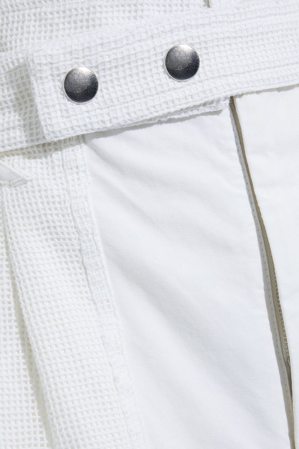 ISABEL MARANT Twen mesh-paneled denim shorts