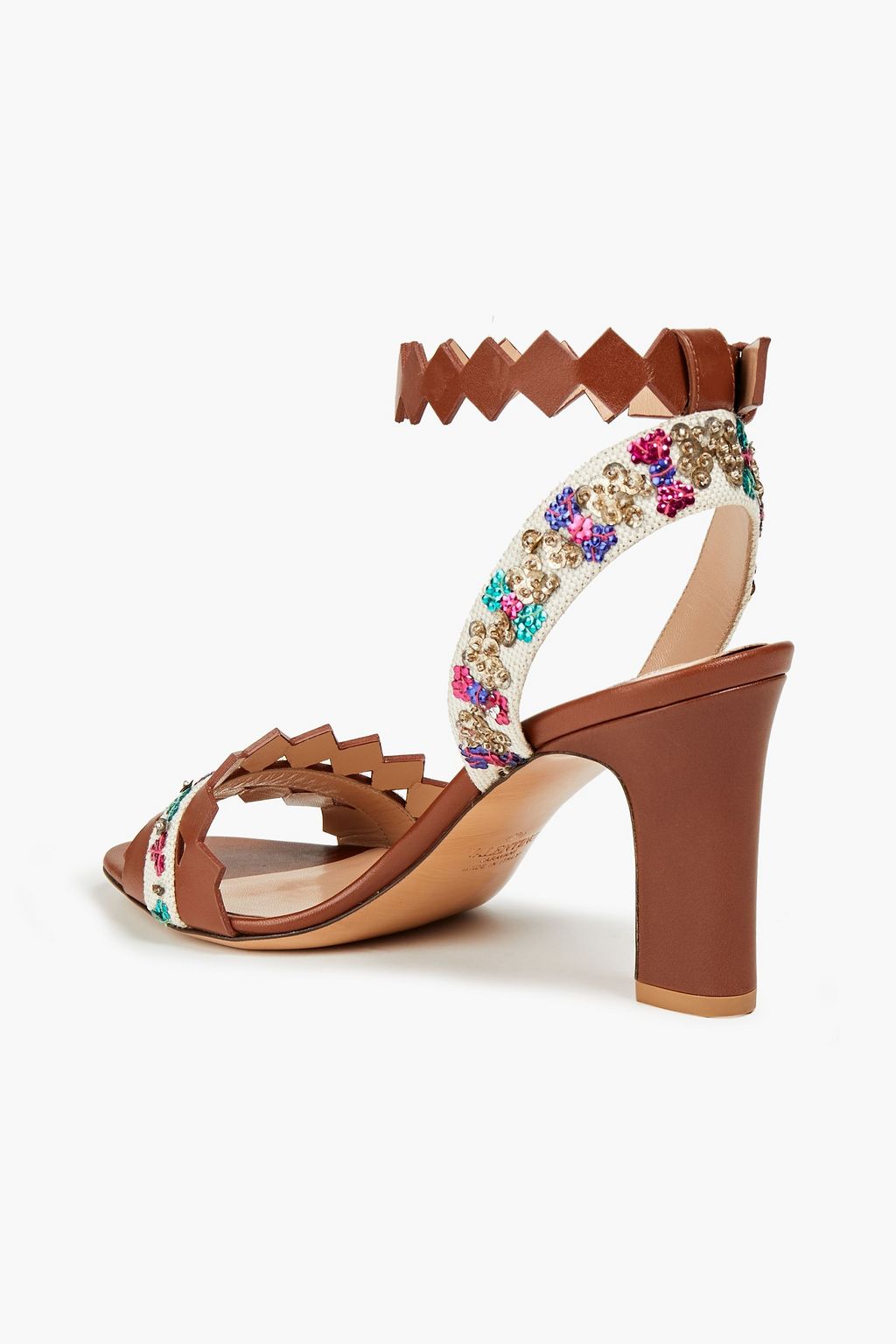 VALENTINO GARAVANI Embellished leather sandals