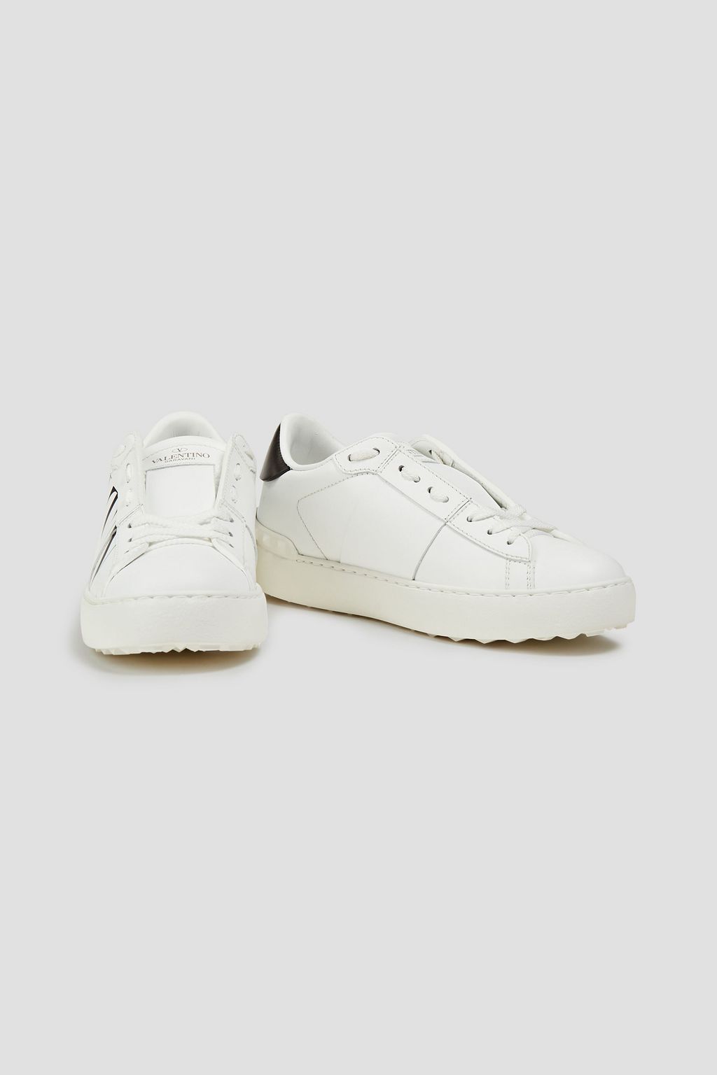 VALENTINO GARAVANI Rockstud printed leather sneakers