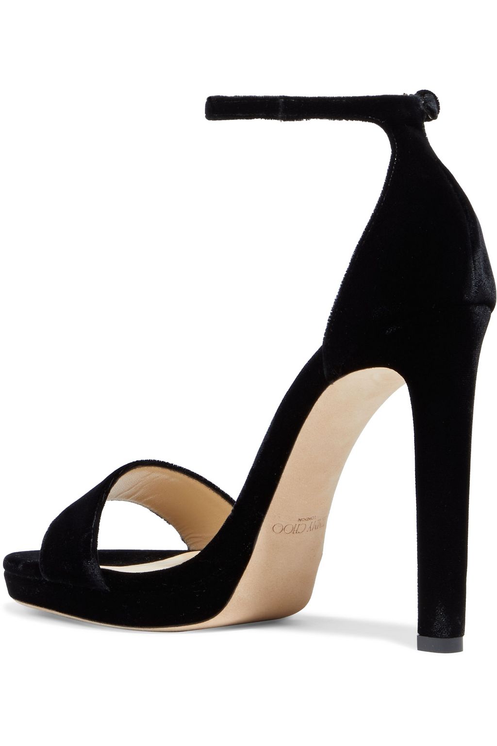 JIMMY CHOO Misty 120 velvet sandals