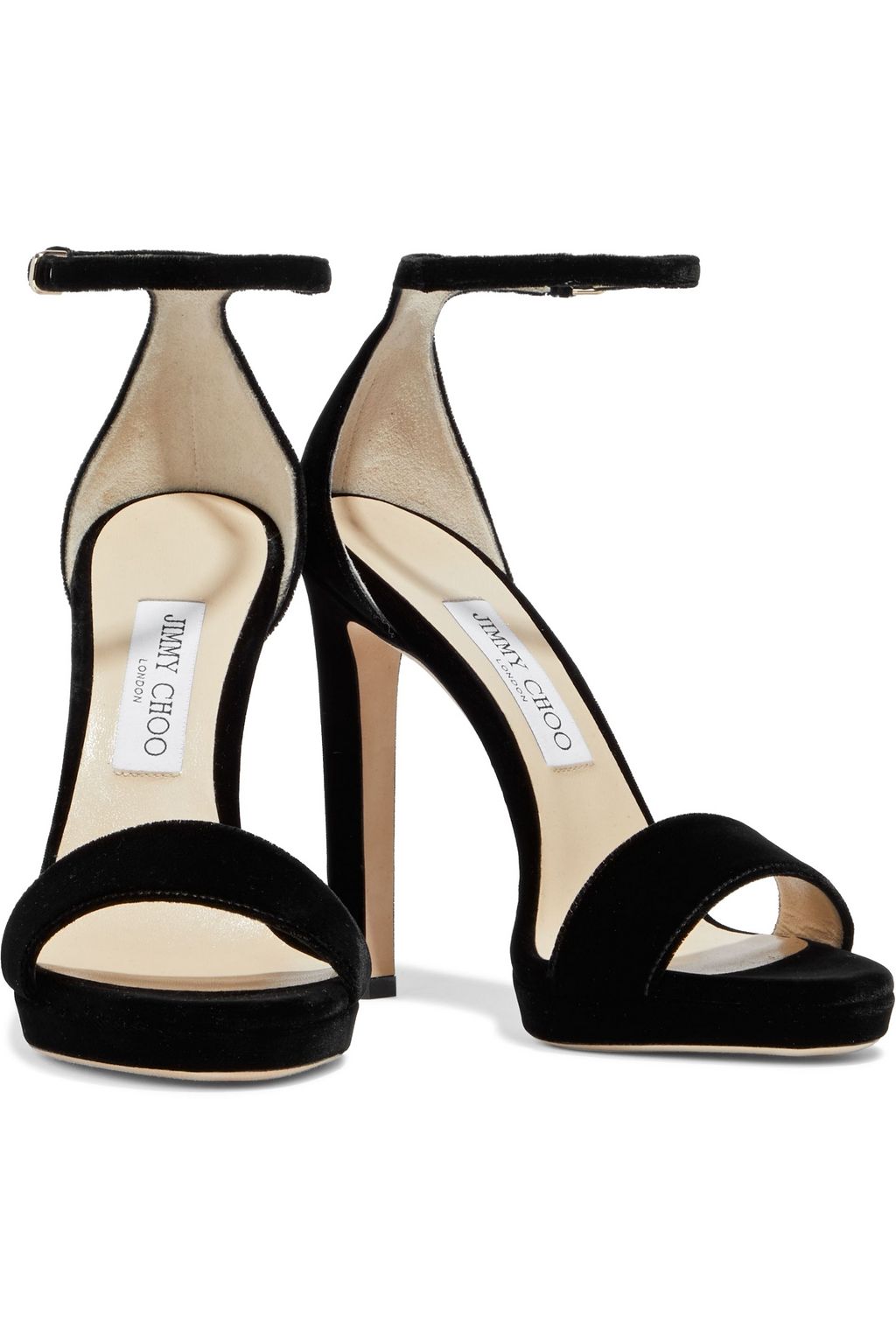 JIMMY CHOO Misty 120 velvet sandals