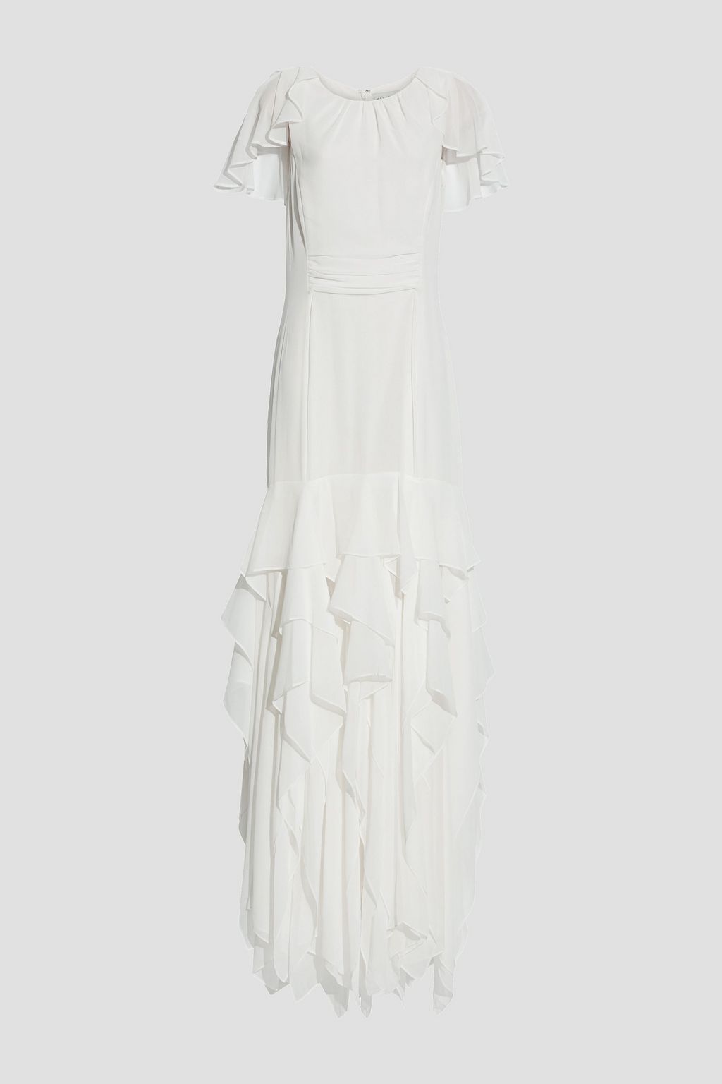 HALSTON Ruffled chiffon gown | THE OUTNET