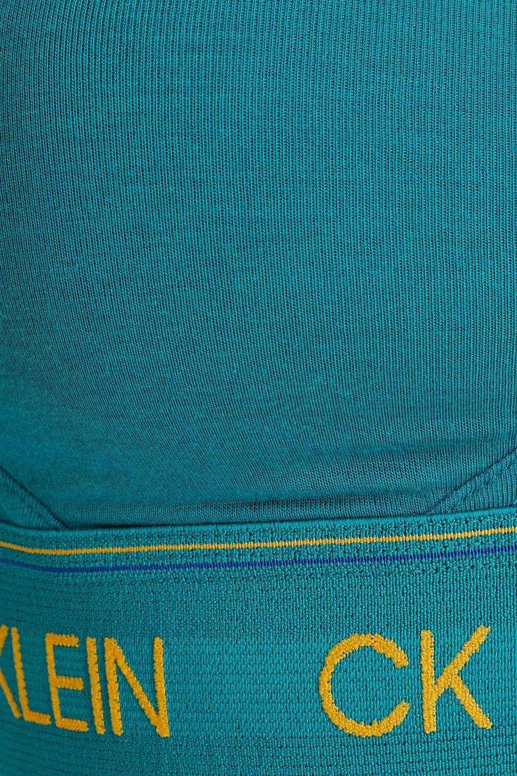 CK ONE Convertible cotton-blend jersey sports bra