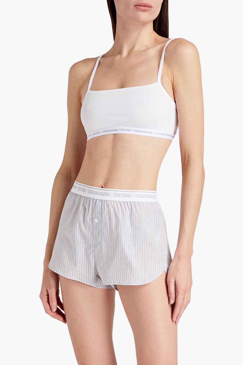 CALVIN KLEIN Stretch-cotton jersey bralette