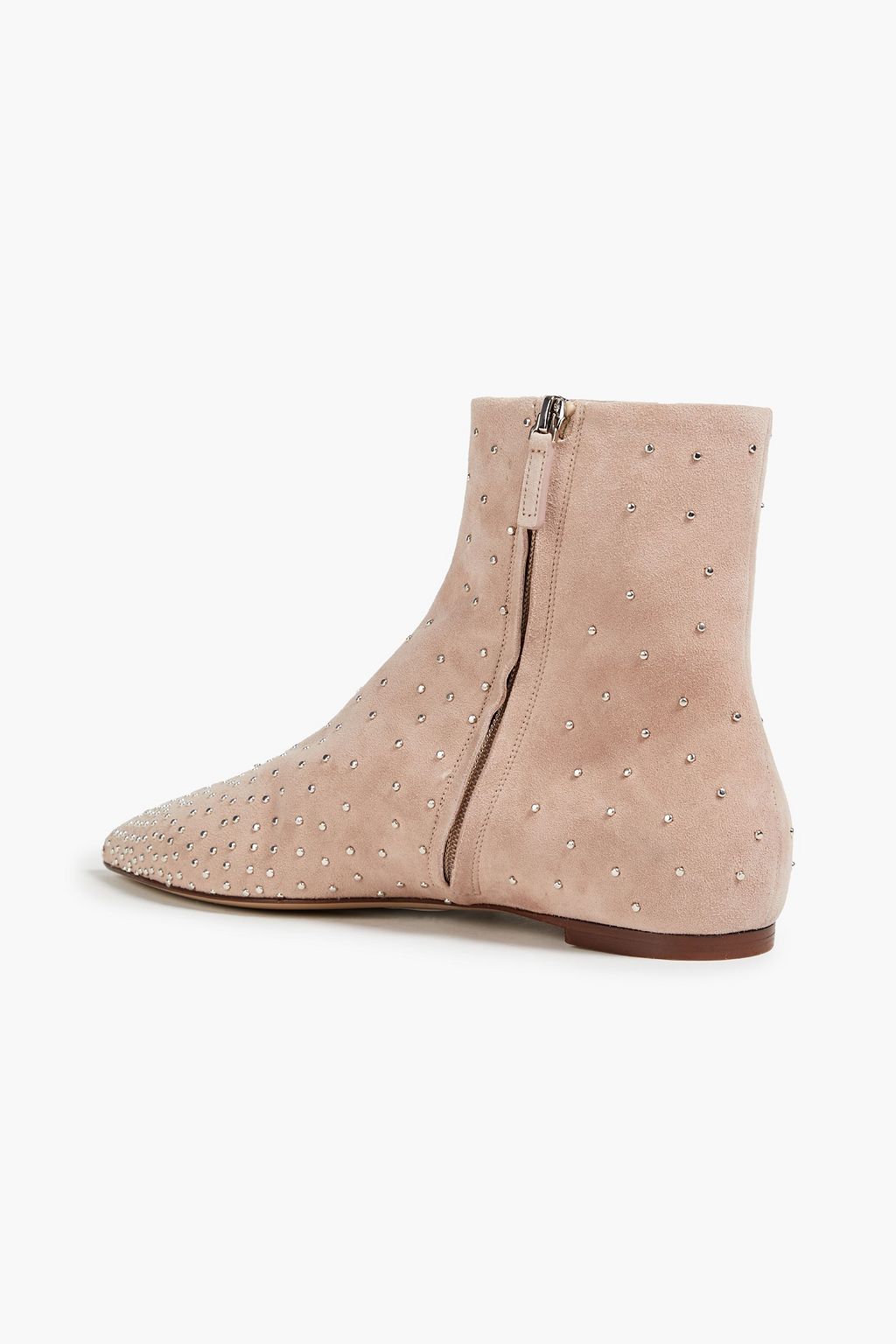 VALENTINO GARAVANI Ankle Boots aus Veloursleder mit Nieten