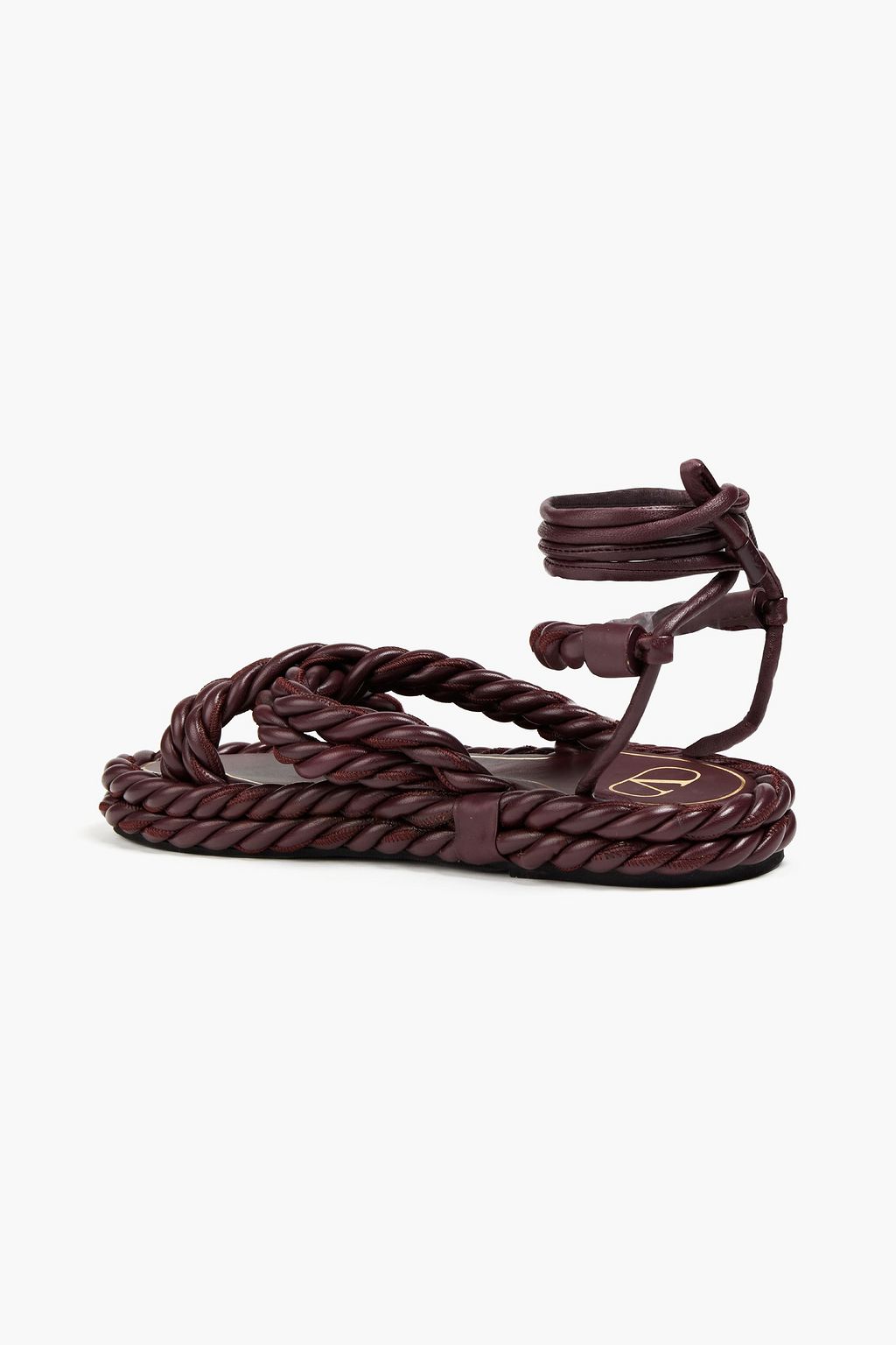 VALENTINO GARAVANI Braided leather platform sandals