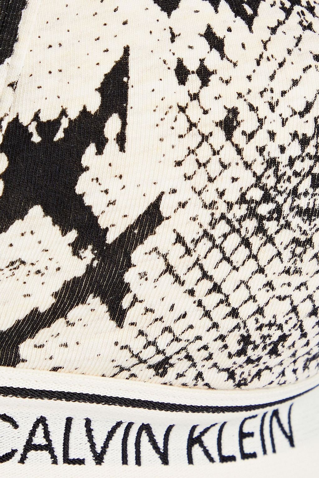 CK ONE Leopard-print jersey triangle bra