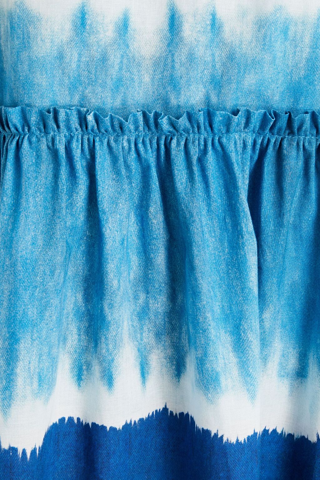 ALBERTA FERRETTI Gathered tie-dyed cotton maxi dress