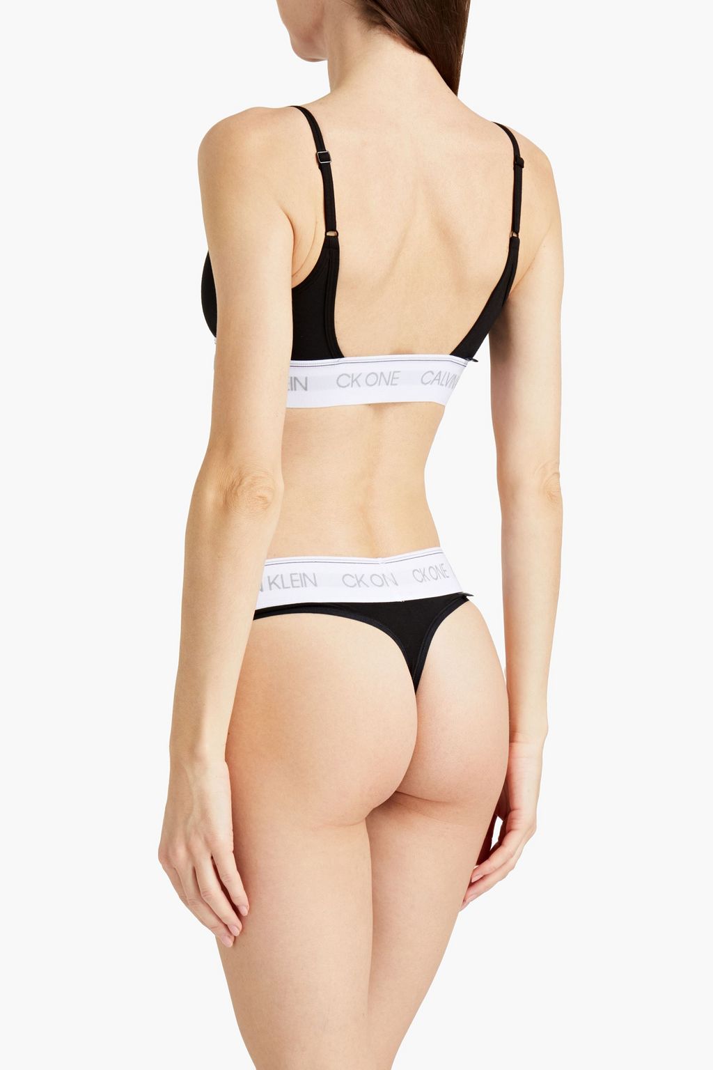 CK ONE Cotton-blend jersey bralette